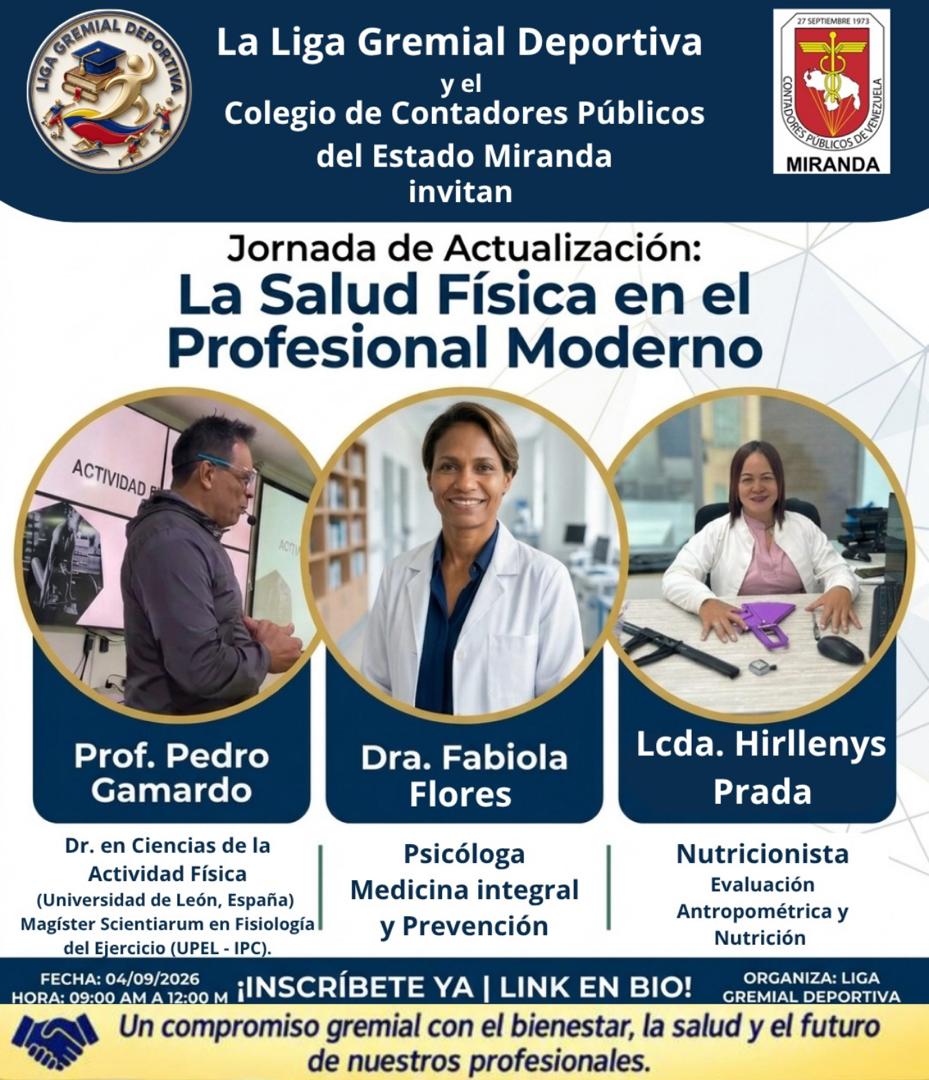 Invitación La Salud Física en el Profesional Moderno